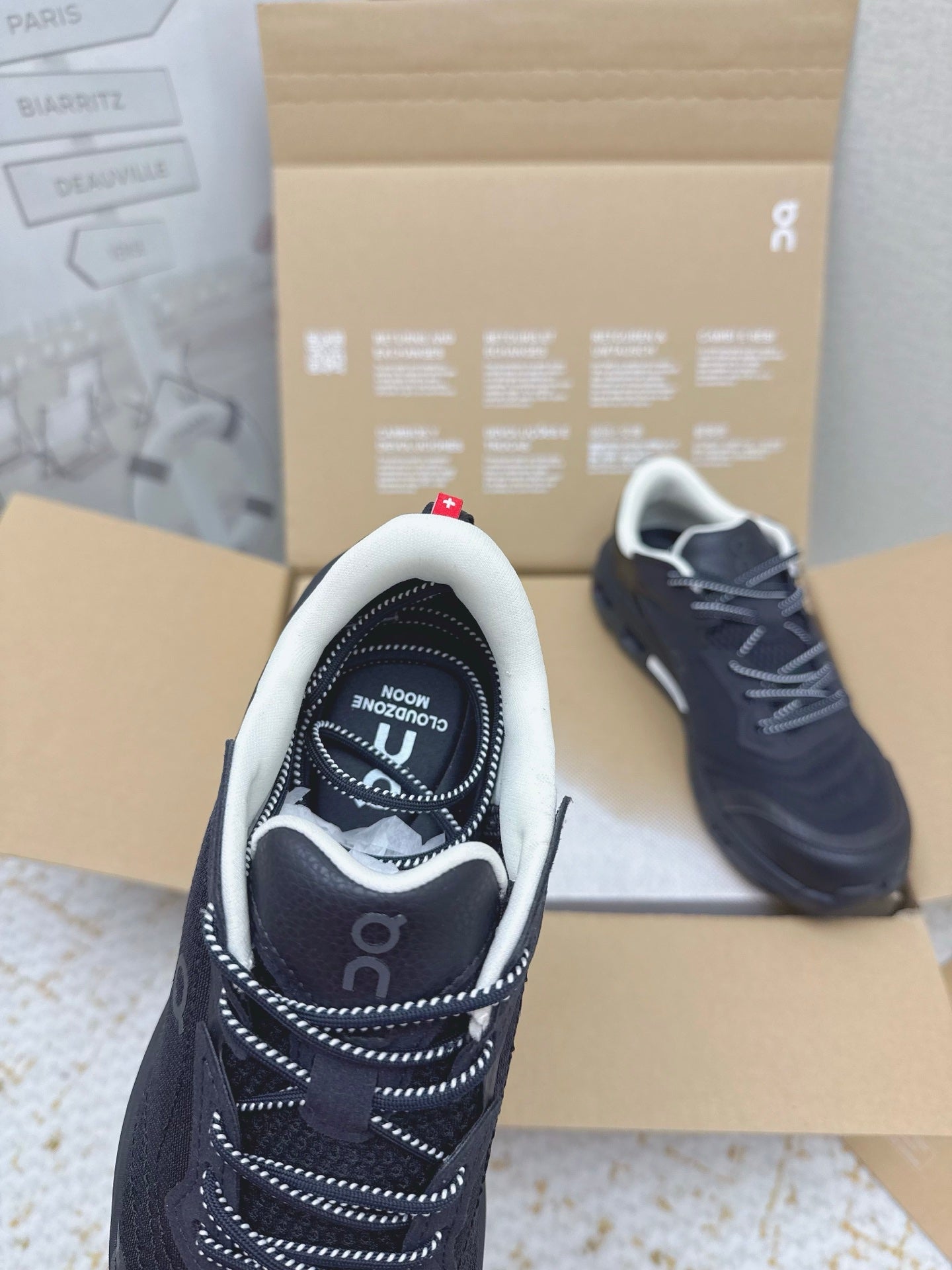 LOEWE 26S ON CLOUDTILT SHOES IN BLACK FABRIC