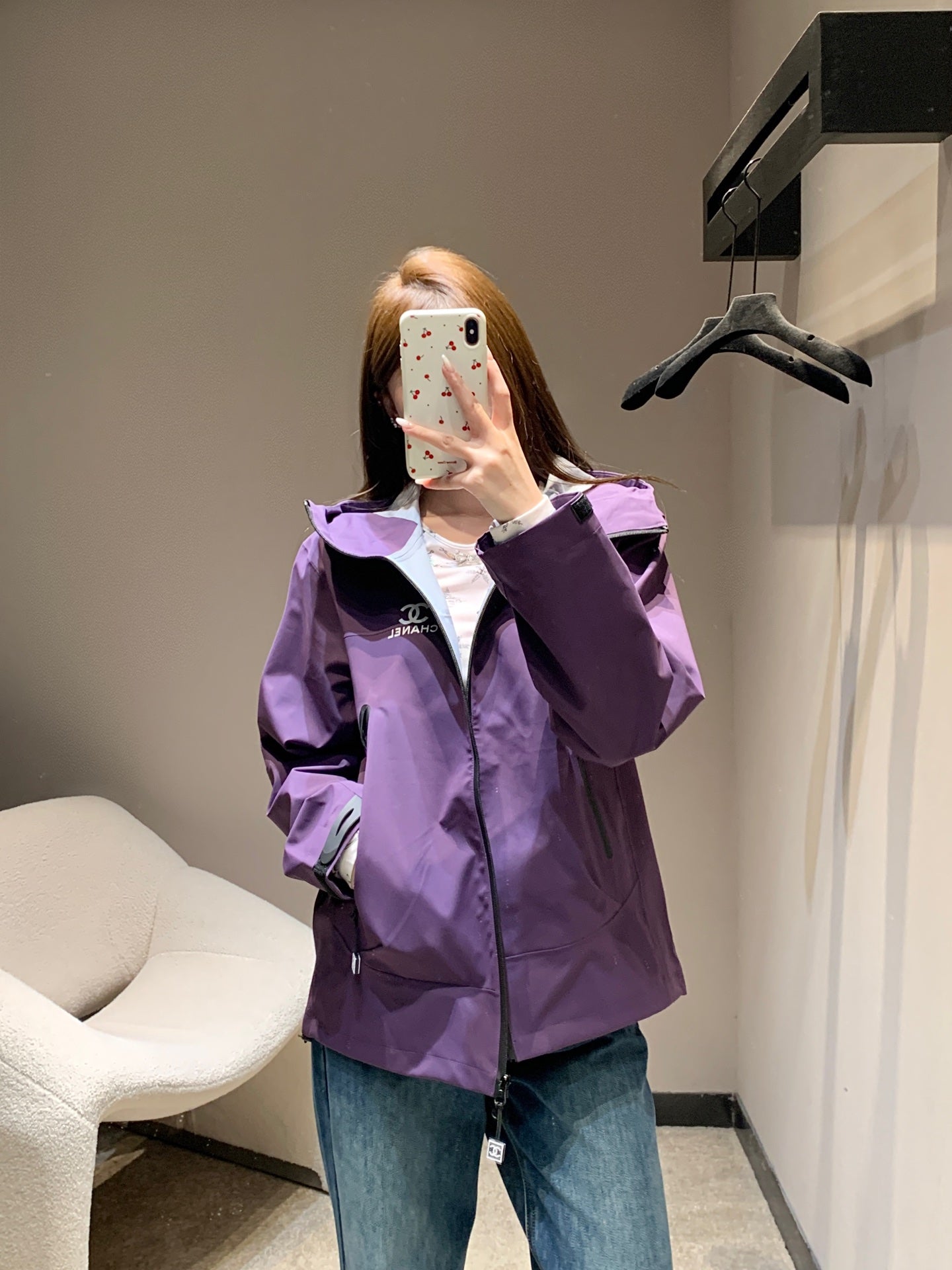 CHANEL 25S HOODED SPORTS JACKET 446