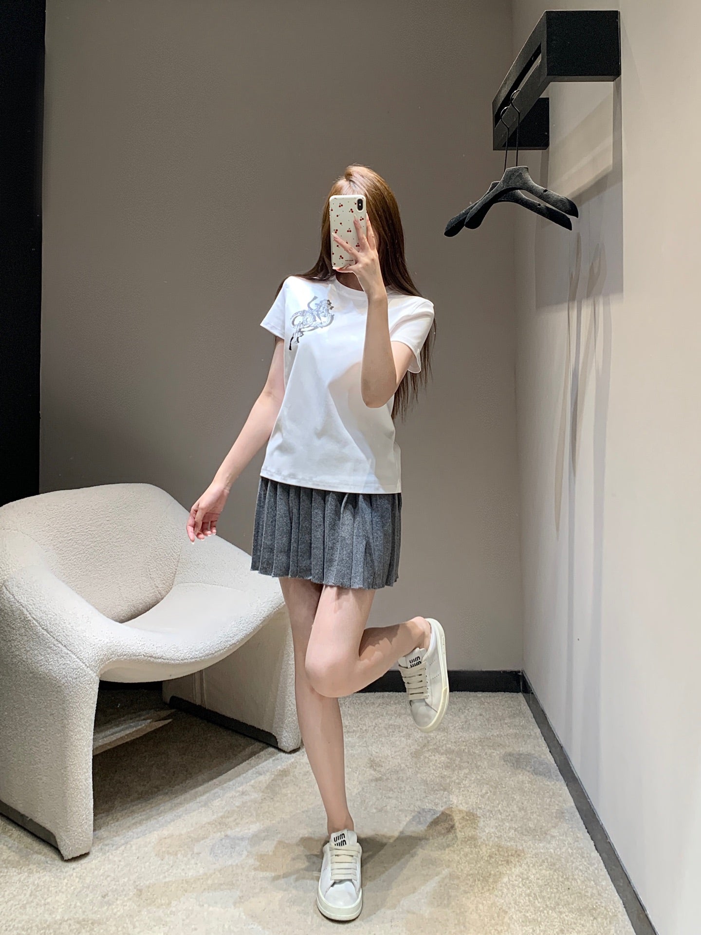 HERMES 25S SHORT-SLEEVE CREW NECK T-SHIRT 345