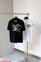 LV T-SHIRT WHITE MIX COLORFUL COTTON 239606