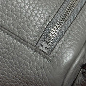 HERMES 25S MINI LINDY 19 IN CLOUD GRAY CALFSKIN SILVER HARDWARE