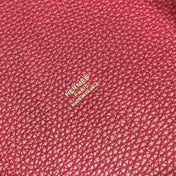 HERMES 25S PICOTIN LOCK 22 IN ROSSO ANCORA RED CALFSKIN GOLD HARDWARE