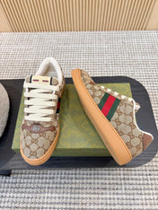 GUCCI 26S SNEAKERS IN BROWN GG CANVAS