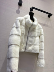 DIOR 25S SHORT VELVET MINK COAT 573