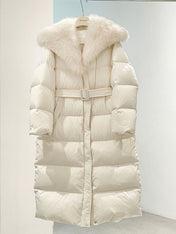 MAX MARA 25S FOX FUR COLLAR DOWN JACKET 179