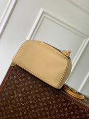 OUTDOOR BACKPACK 44 IN BEIGE CALFSKIN AND BROWN MONOGRAM CANVAS