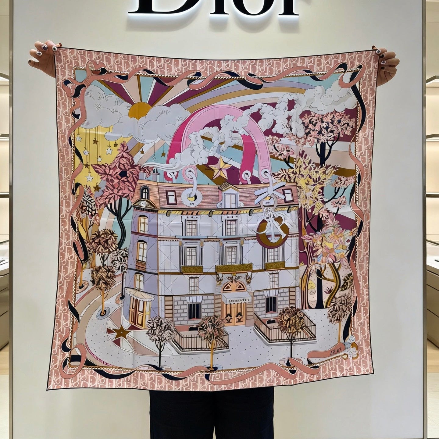 DIOR 26S SCARF 90CM IN SILK 311991