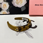 SILK THICK HEADBAND DIJON YELLOW FLOWER PRINT 239959