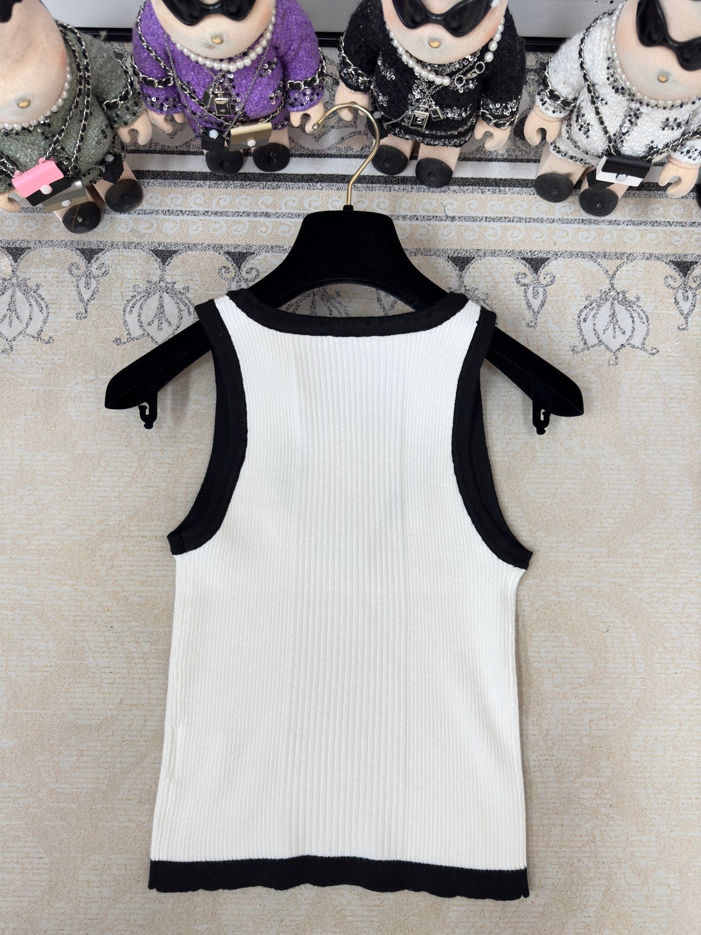 Chanel Tank Top White Wool 232743