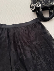 DIOR 26S LACE MESH SKIRT 1095