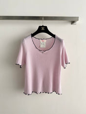 CHANEL 26S SHORT-SLEEVED KNIT SHIRT STYLE 1188