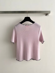 CHANEL 26S SHORT-SLEEVED KNIT SHIRT STYLE 1188