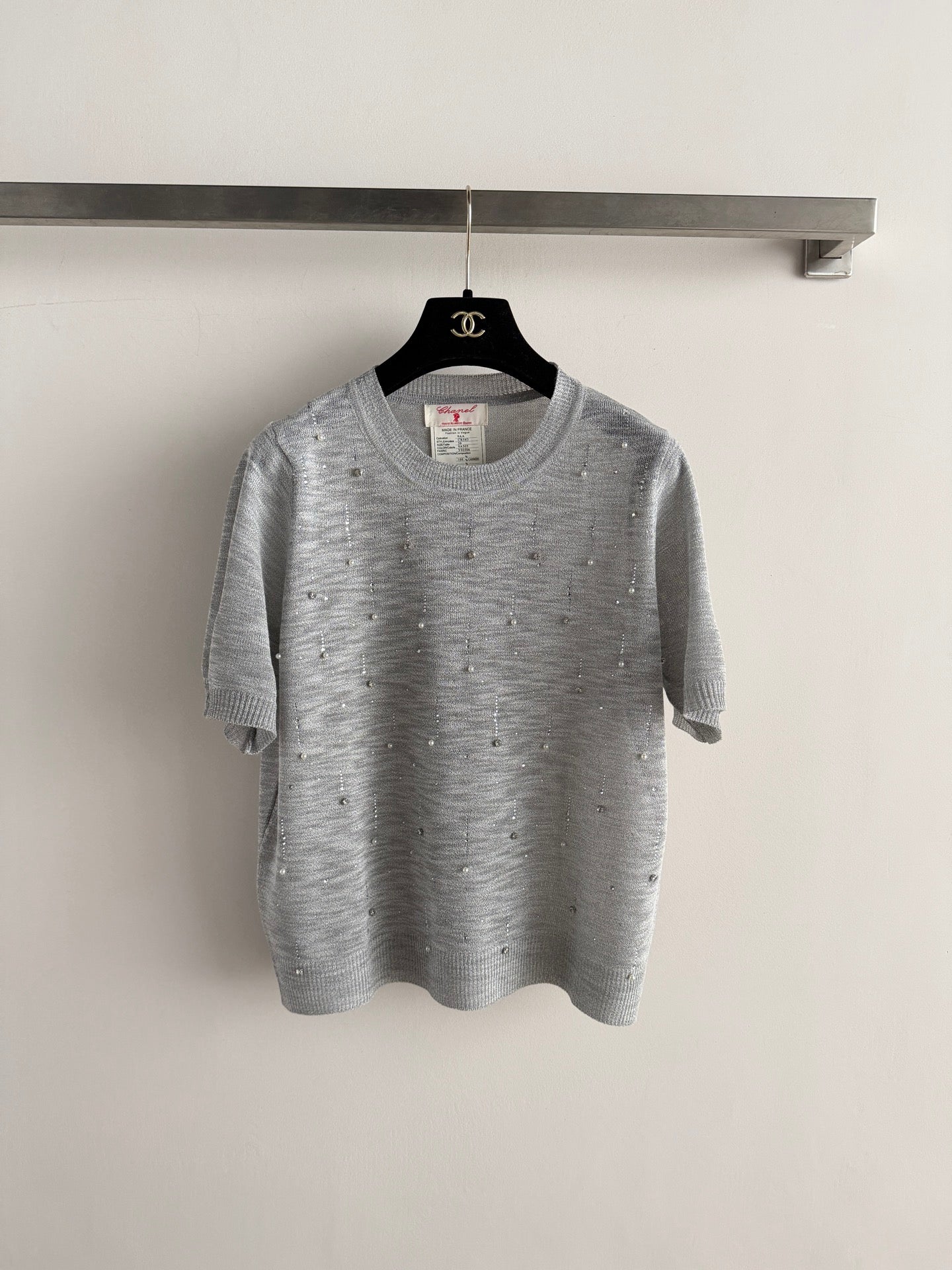 CHANEL 26S SHORT-SLEEVE KNIT TOP STYLE 1155