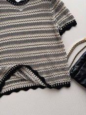 CHANEL 26S SHORT-SLEEVE KNIT TOP STYLE 1154