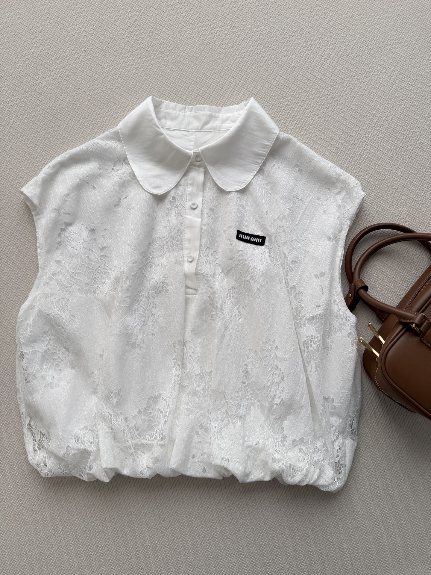 MIUMIU 26S SLEEVELESS POLO TOP 1228