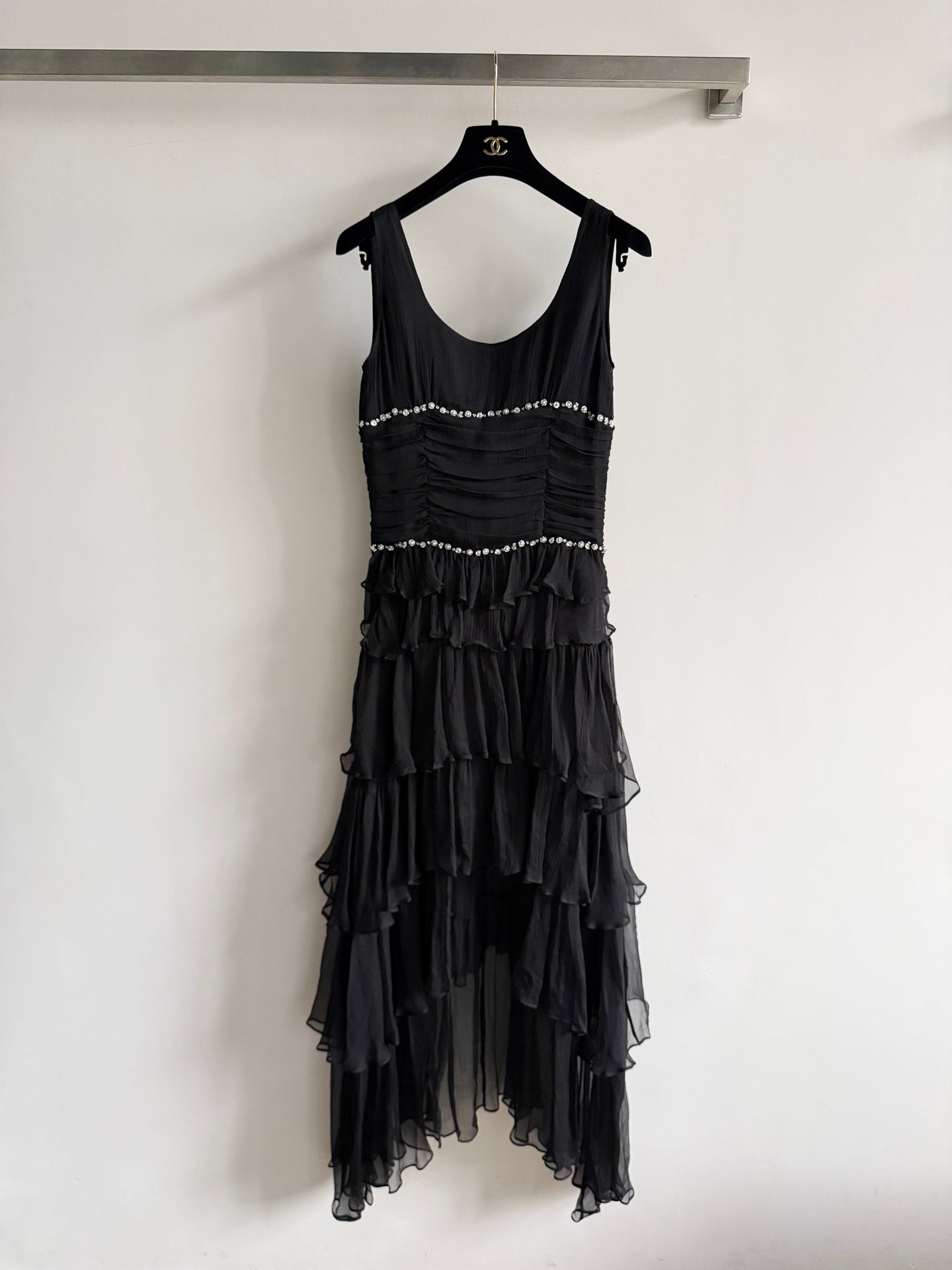 CHANEL 26S RUFFLED CHIFFON DRESS 1311
