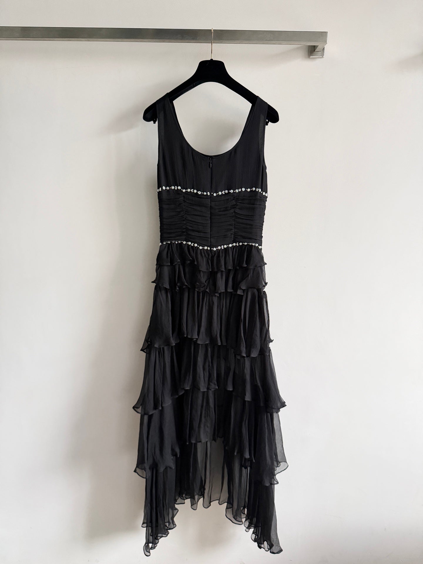CHANEL 26S RUFFLED CHIFFON DRESS 1311