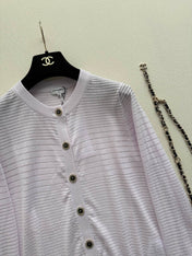 CHANEL 26S MINT KNIT CARDIGAN 1328
