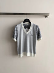 DIOR 26S SHORT-SLEEVE KNIT TOP 1308