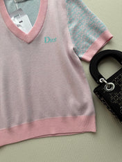 DIOR 26S SHORT-SLEEVE KNIT TOP 1307
