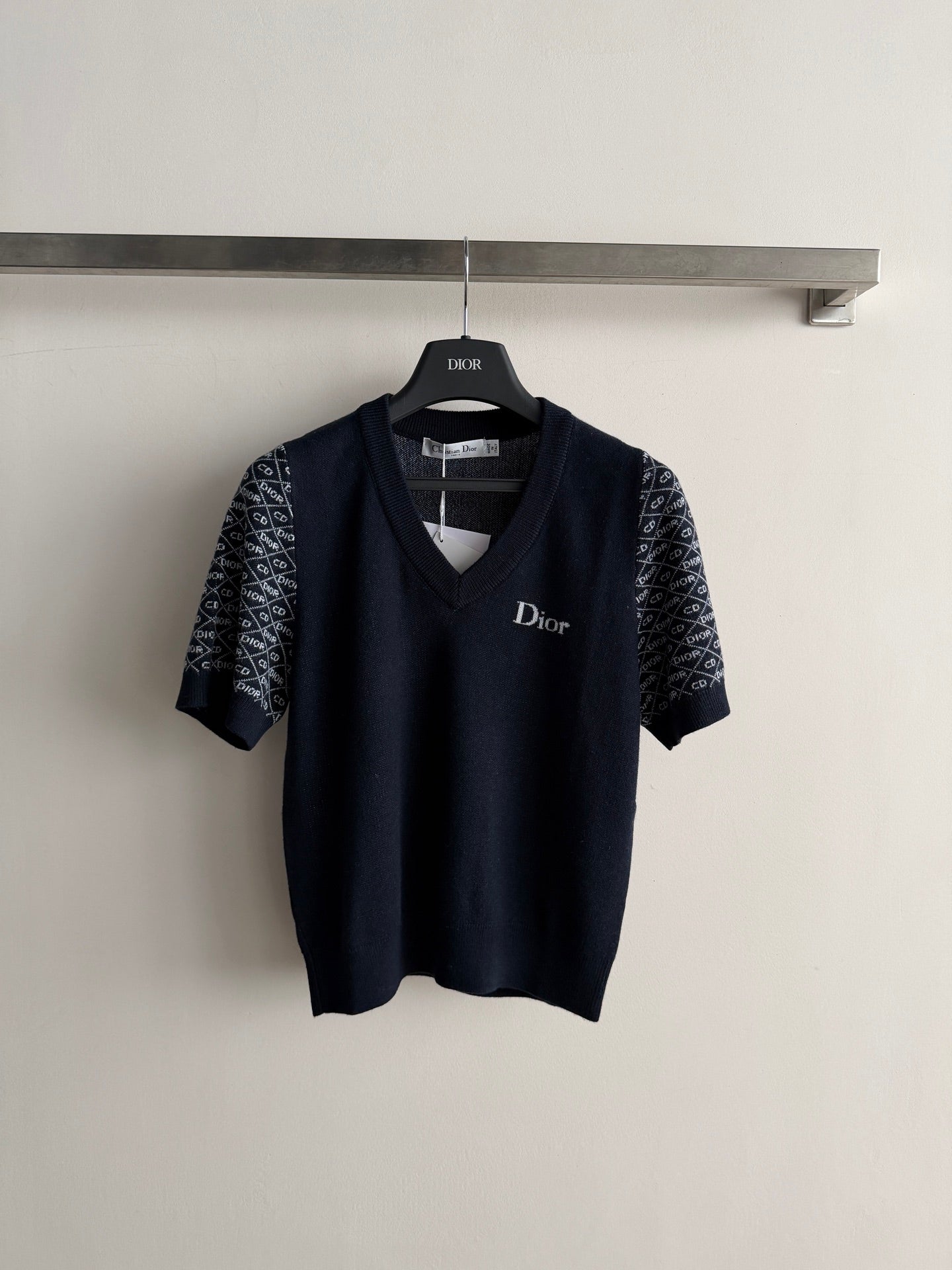 DIOR 26S SHORT-SLEEVE KNIT TOP 1306