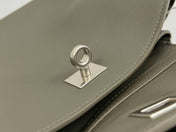 RODEO MINI BAG 22 IN KHAKI GREEN SMOOTH CALFSKIN SILVER HARDWARE