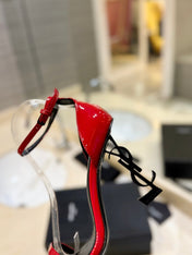 SL OPYUM SANDALS 105 RED POLISHED CALFSKIN