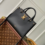 LOCK & GO BAG 24 IN BLACK GRAIN CALFSKIN