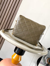 LOEWE 25S PUFFER GOYA BAG 23 IN KHAKI GREEN NAPPA LAMBSKIN