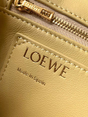 LOEWE 25S PUFFER GOYA BAG 23 IN LIGHT YELLOW NAPPA LAMBSKIN