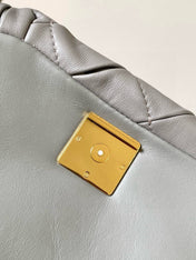LOEWE 25S PUFFER GOYA BAG 20 IN LIGHT GRAY NAPPA LAMBSKIN