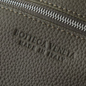 BOTTEGA VENETA 25S DIAGO 22 IN DARK OLIVE CALFSKIN SILVER HARDWARE