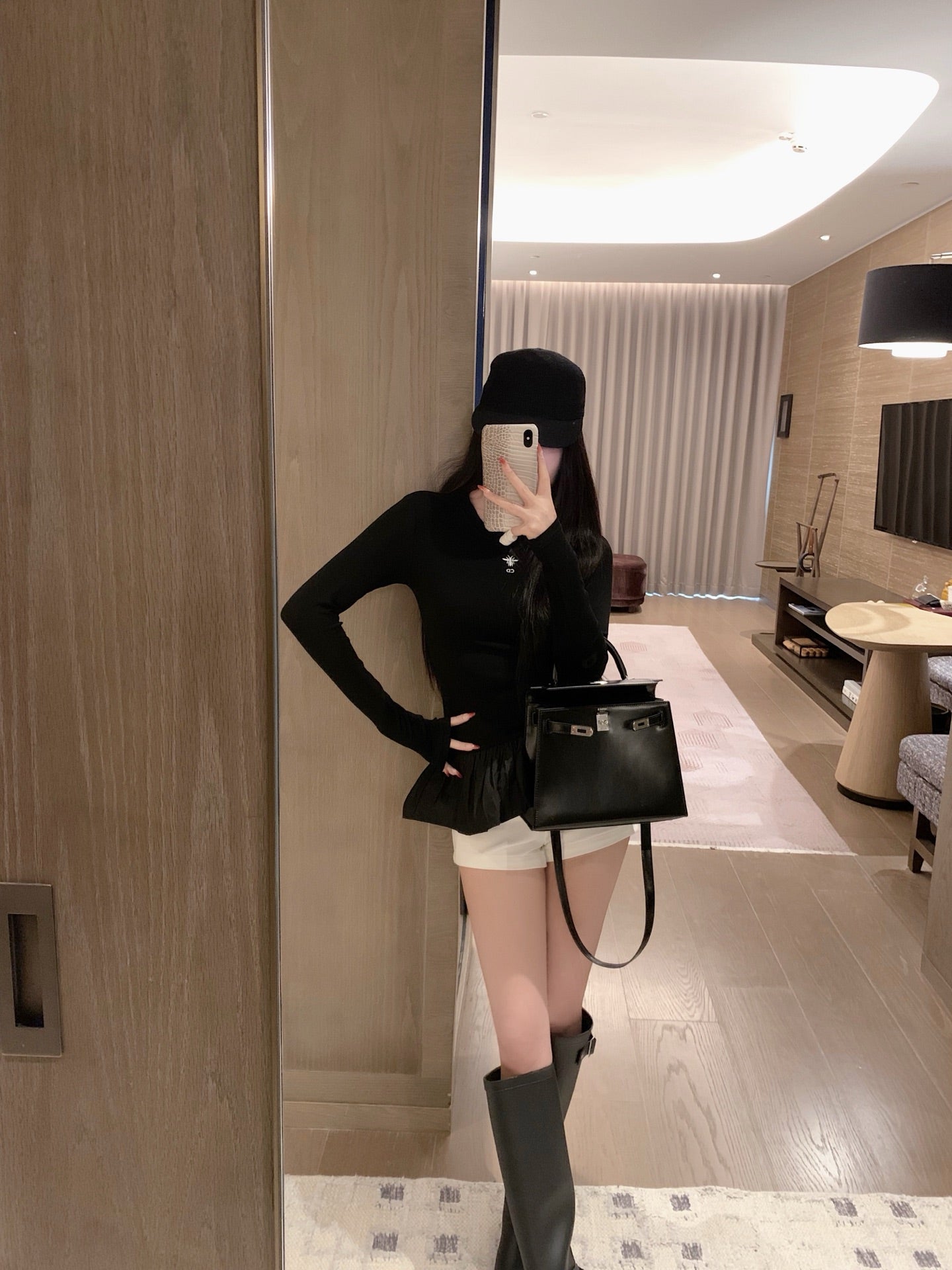 DIOR 25S LONG-SLEEVE PEPLUM T-SHIRT STYLE 186