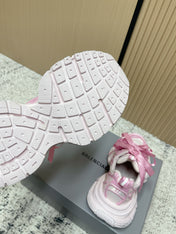 BALENCIAGA 25S 3XL SNEAKERS IN CREAM WHITE MIX PINK PU LEATHER