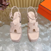 JAM 30 SANDAL IN BABY PINK VELVET
