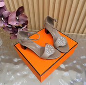 HM 26S MARQUISE SANDAL 45MM IN BROWN CALFSKIN