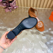 HM 26S MARQUISE SANDAL 45MM IN CARAMEL BROWN CALFSKIN