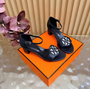 HM 26S MARQUISE SANDAL 45MM IN BLACK CALFSKIN