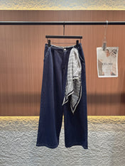 LOEWE SLEEVELESS TOP & STRAIGHT-LEG DENIM PANTS SET STYLE 73