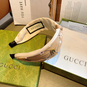 HAIRBAND WITH FLOWER PRINT IN DESERT BROWN SILK 398864