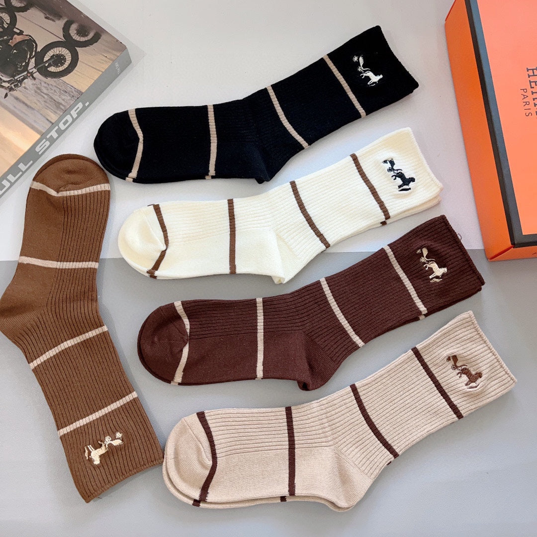 KNEE-HIGH SOCKS 419067 (1 BOX)