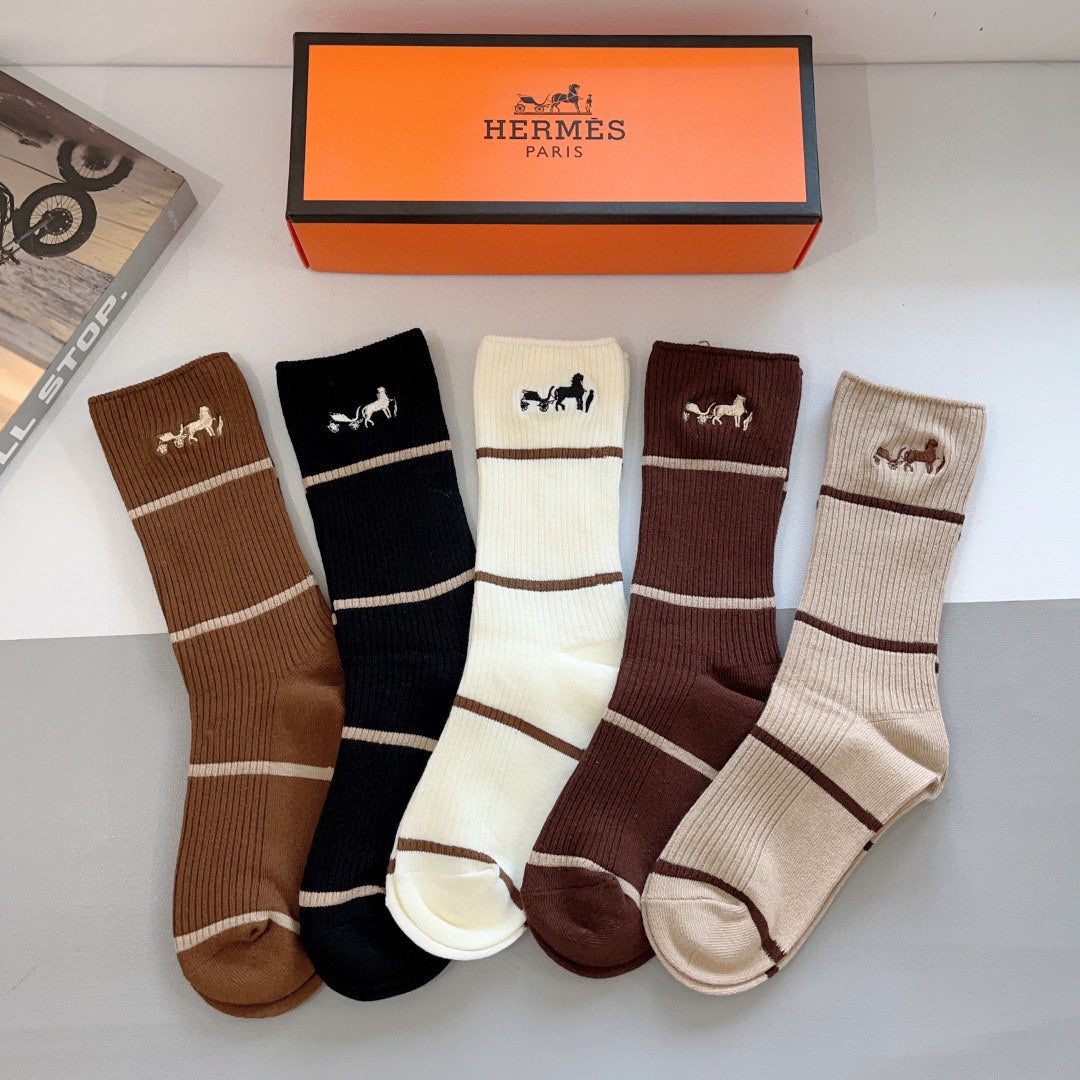 KNEE-HIGH SOCKS 419067 (1 BOX)