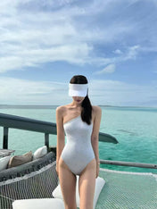 CC BIKINI SWIMSUIT SET IN GREY AND BLACK 593032