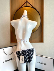 BIKINI SWIMSUIT IN BLACK AND WHITE AND PRINTED 627825