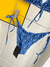 FENDI BIKINI 25S TWO PIECE IN BLUE 742662