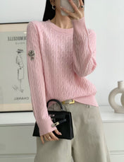 MONCLER 25S LONG-SLEEVE CREWNECK SWEATER 382