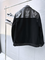 LV SHIRT JACKET IN BLACK SOFT CALFSKIN 239124