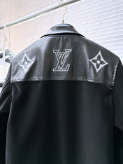 LV SHIRT JACKET IN BLACK SOFT CALFSKIN 239124