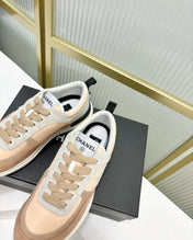 SNEAKER IN CAMEL BROWN MIX BISQUE CREAM SUEDE