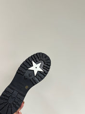 D-TOWN ANKLE BOOTS IN BLACK CALFSKIN